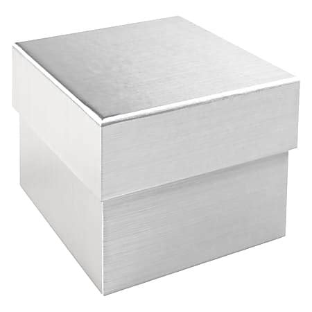 Divoga Metallic Storage Box 3 H x 3 34 W x 4 18 D Assorted 